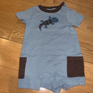 Gymboree Blue/Brown Lizard One Piece